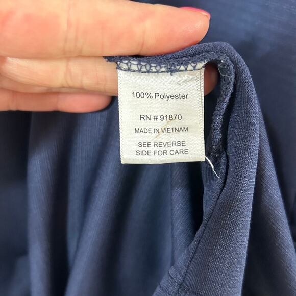 Tommy Armour Blue Golf Polo Shirt Size M Dri-Logic Short Sleeves - Picture 6 of 10